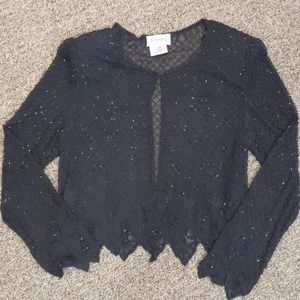 Stenay Black silk beaded blazer